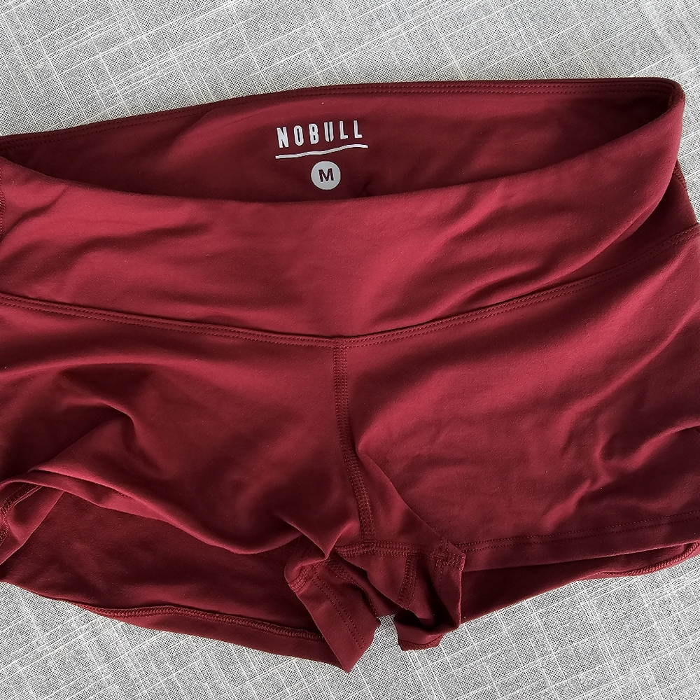 NOBULL Women's Athletic Shorts in Deep Red